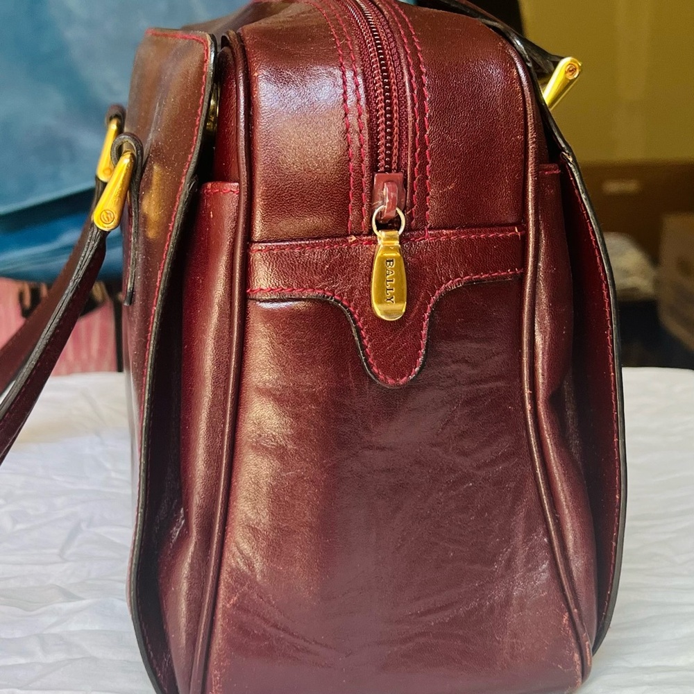 Bally Leather burgundy Satchel - Picture 3 of 15